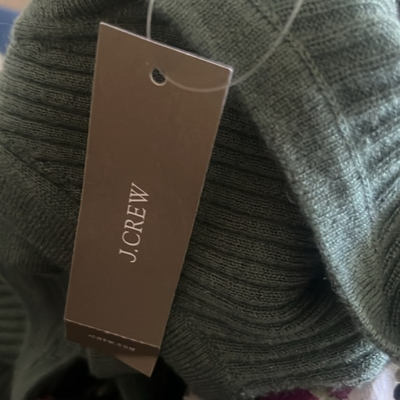 NWT JCREW Featherweight cashmere ribbed tank top Topiary Size Small - Picture 7 of 7